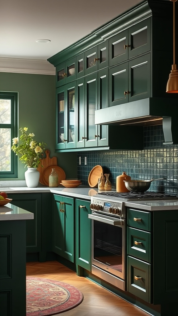 3. Deep Green Cabinet Magic