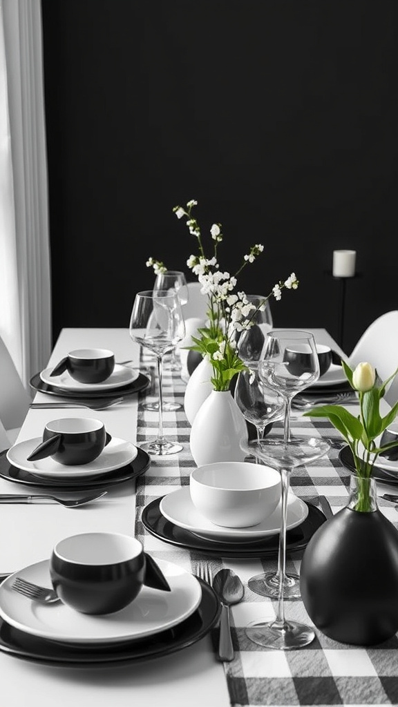 11. Chic Monochrome Easter Brunch