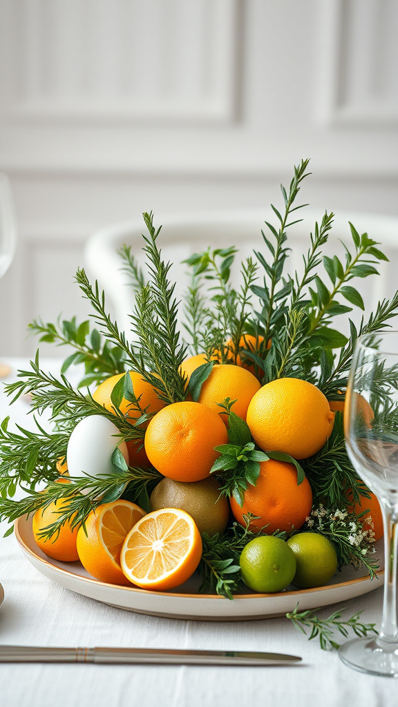 19. Fresh Herb and Citrus Arrangements