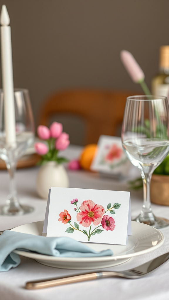 24. Hand-Painted Place Cards