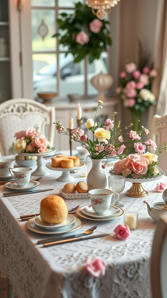 4. Vintage Charm: Easter Tea Party