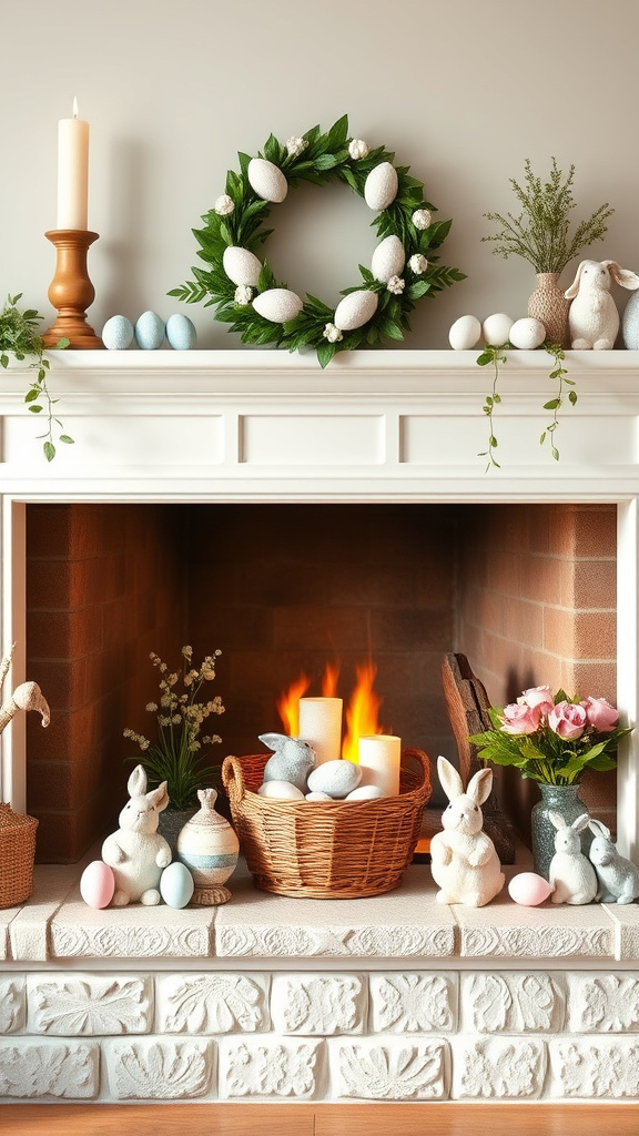 16. Enchanted Easter Egg Mantel