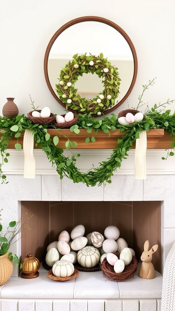 4. Egg-stravagant Mantel Ideas