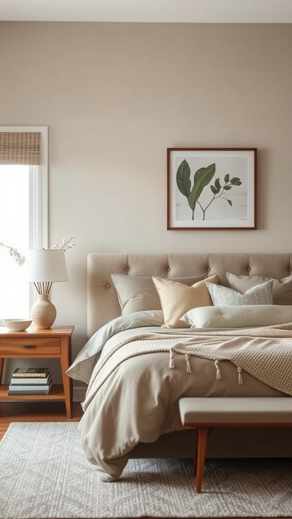 25. Gentle Taupe Bedroom Decor