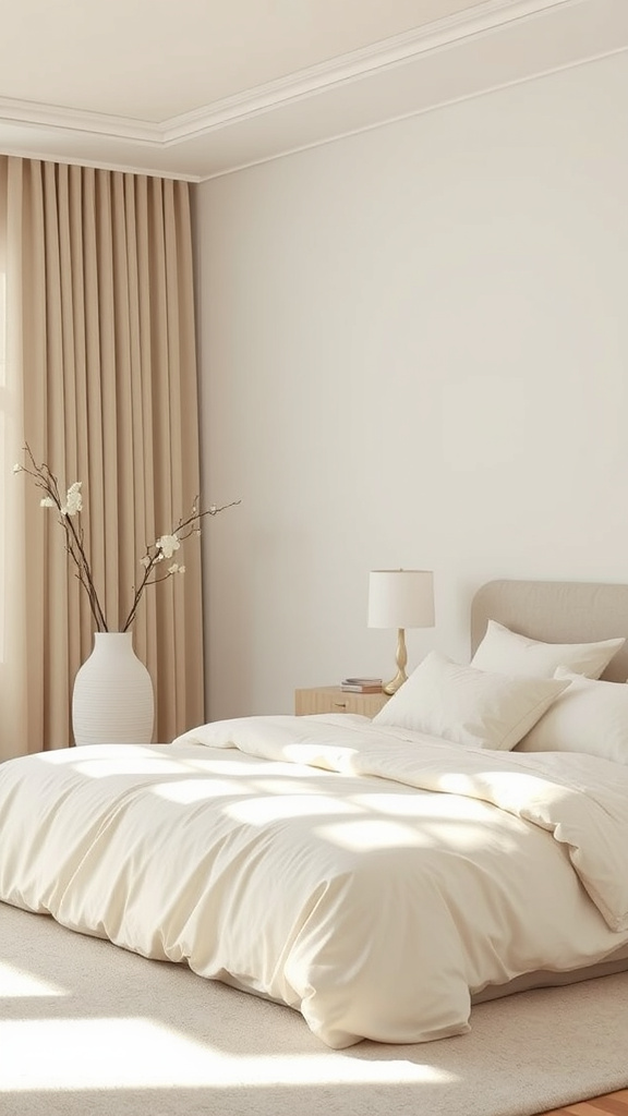 9. Peaceful Beige and White Rooms