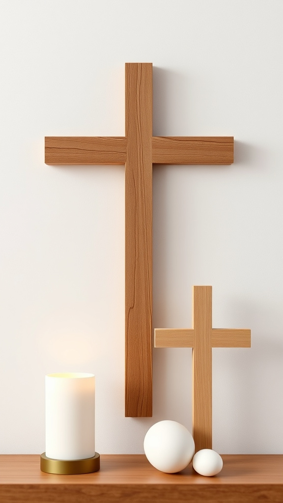 17. Minimalist Easter Crosses