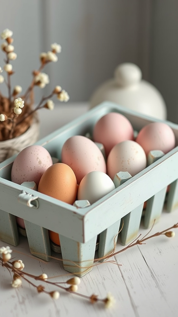 22. Vintage Pastel Egg Crates