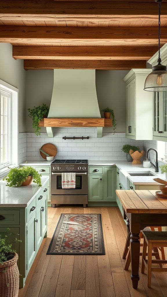 2. Rustic Sage Farmhouse