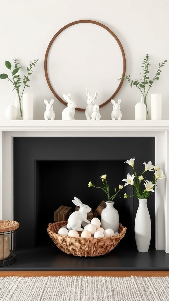 12. Modern Minimalist Mantle