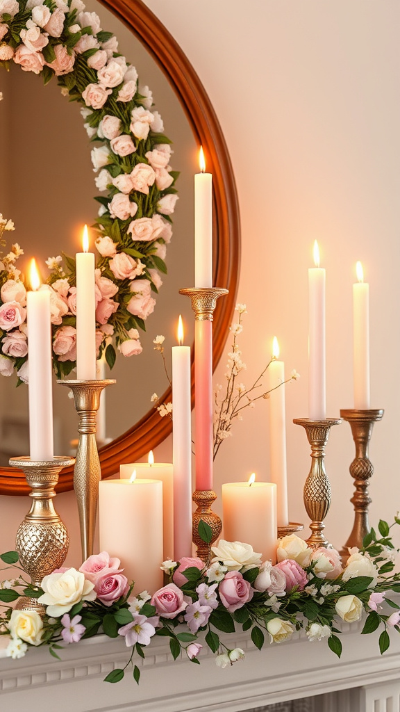 14. Dainty Delights Candle Setup