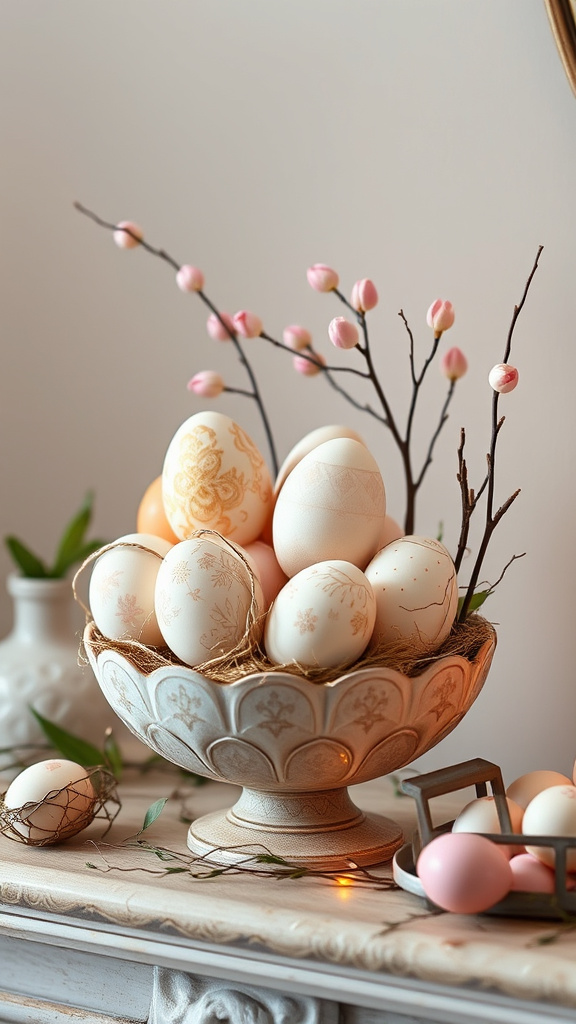 15. Intricate Eggshell Arrangements