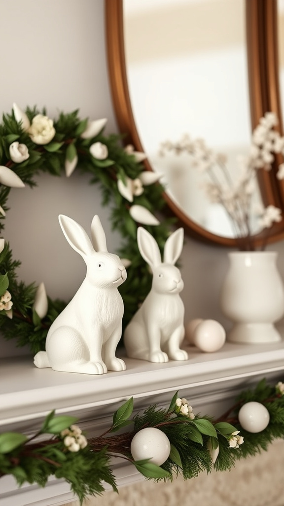 16. Classic White Bunny Accents