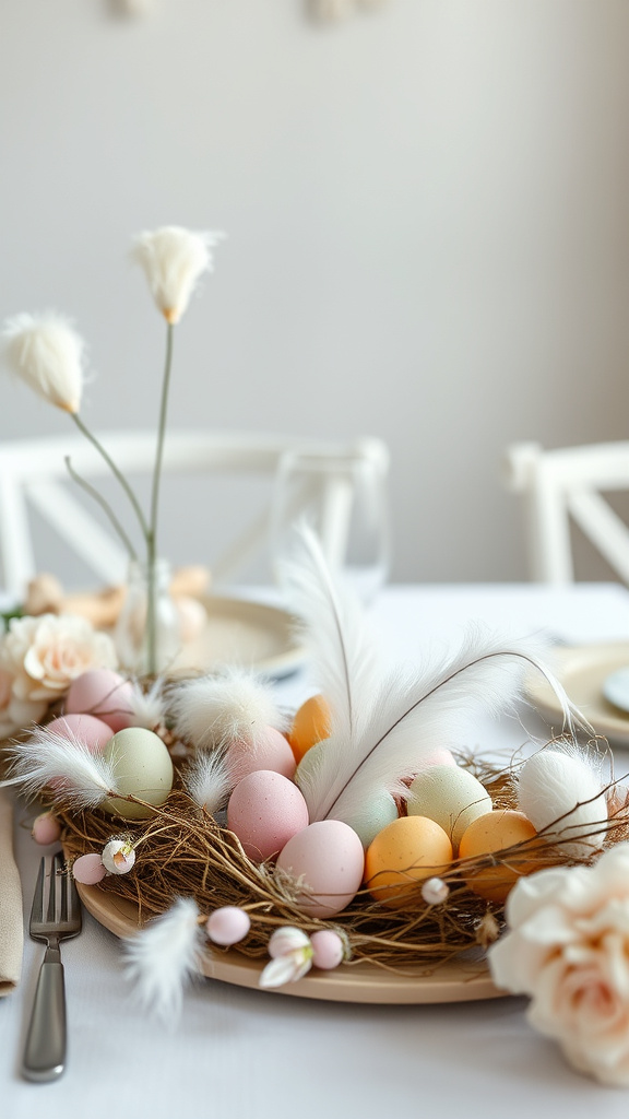 14. Feathered Egg Garlands