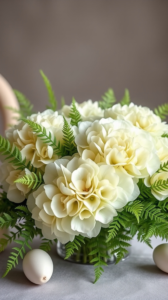 17. Hydrangea and Fern Combos