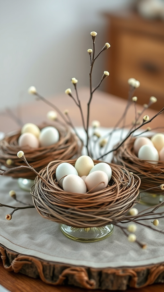 22. Delicate Bird’s Nest Decor