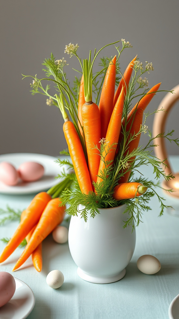 6. Whimsical Carrot Bouquets