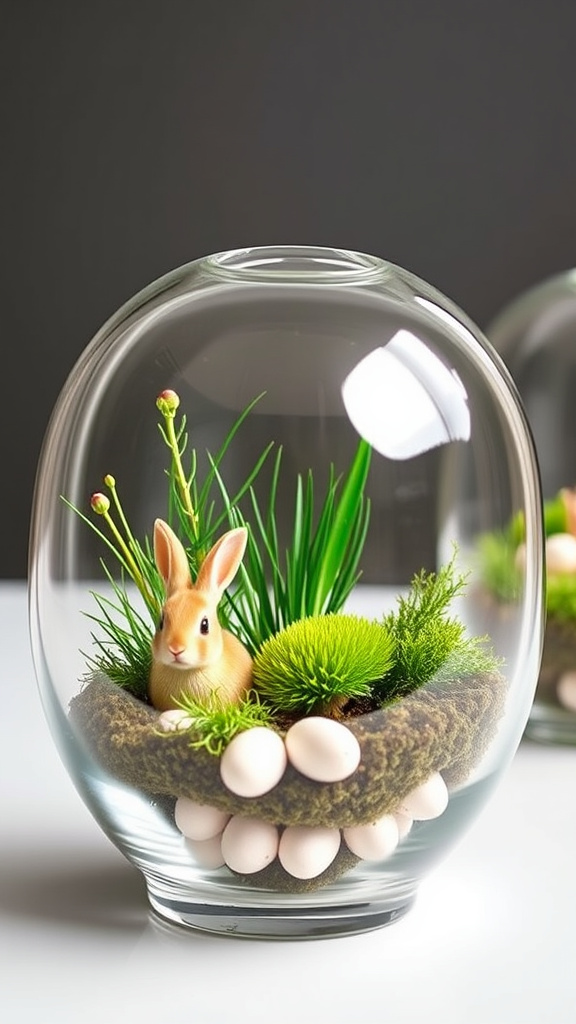 7. Minimalist Bunny Terrariums