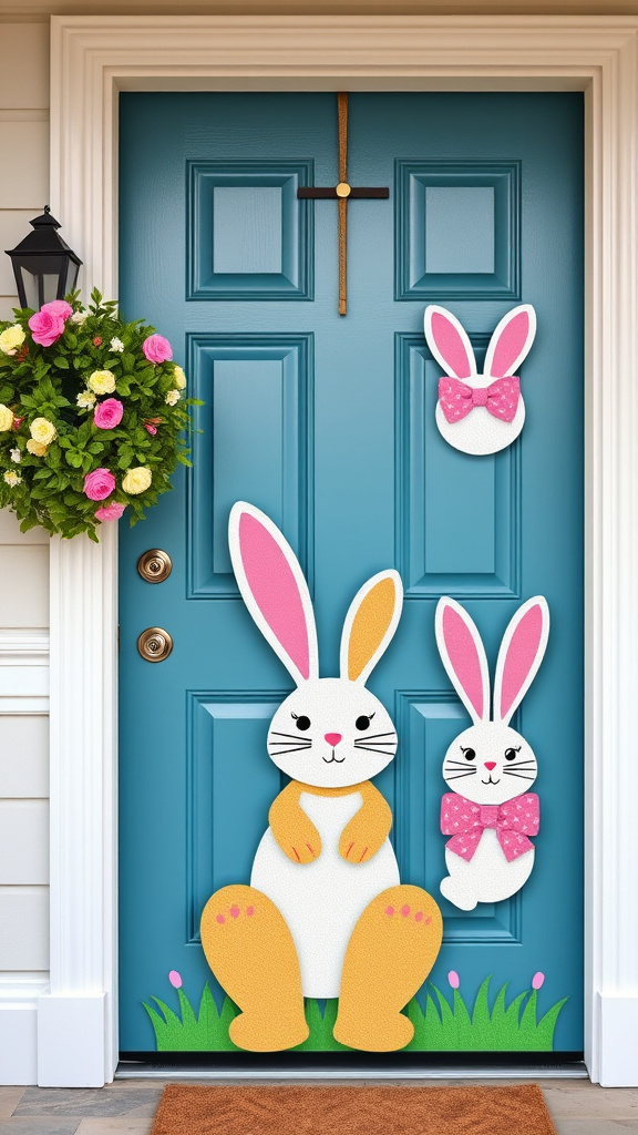 17. Cheery Bunny Door Hangers