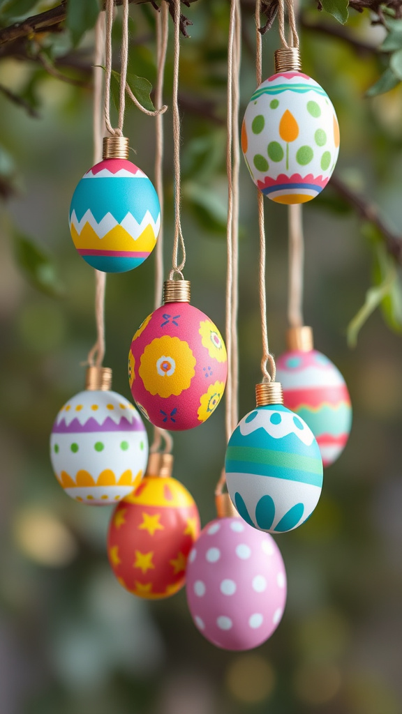 20. Hanging Easter Egg Ornaments