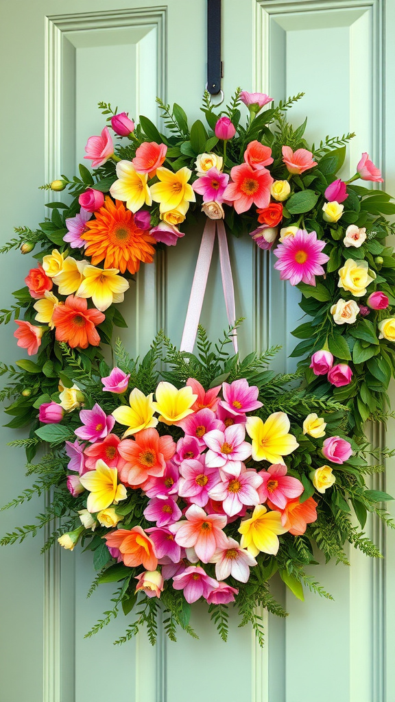 3. Vibrant Spring Wreaths