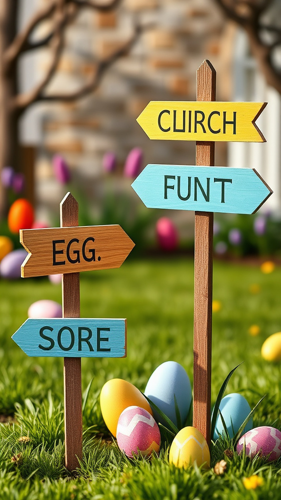 6. Festive Egg Hunt Signposts