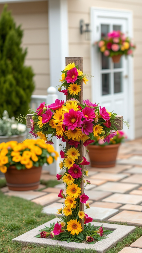 7. Delightful Flowering Crosses