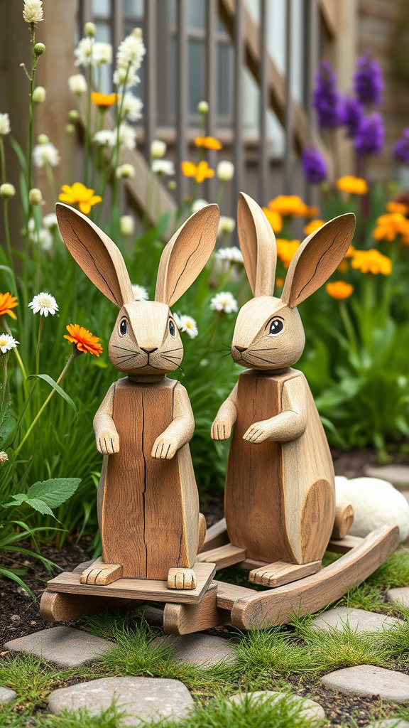 8. Rustic Rabbit Rockers