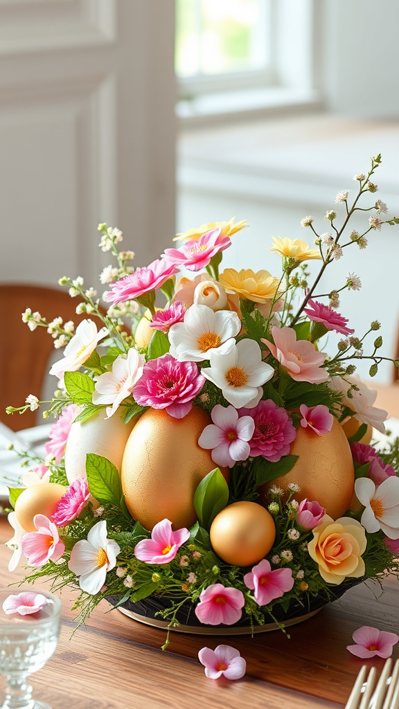 2. Floral Egg Extravaganza