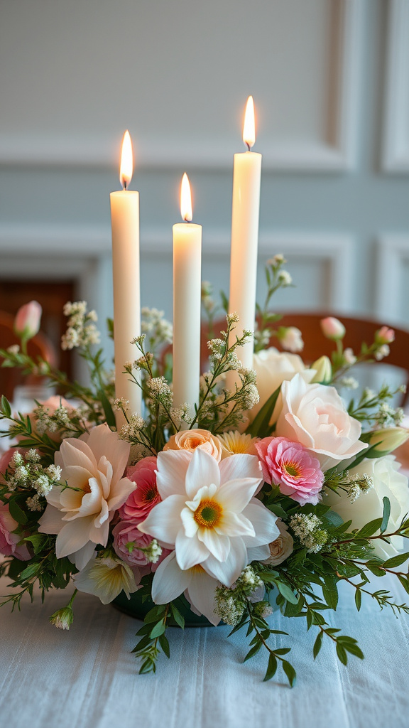 26. Candlelit Spring Elegance