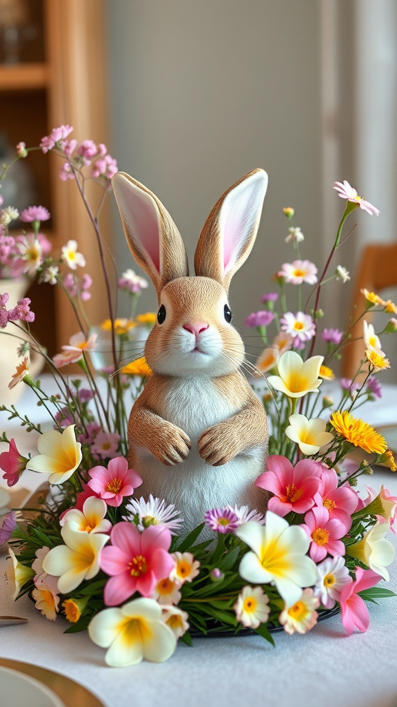 3. Blooming Bunny Table Display