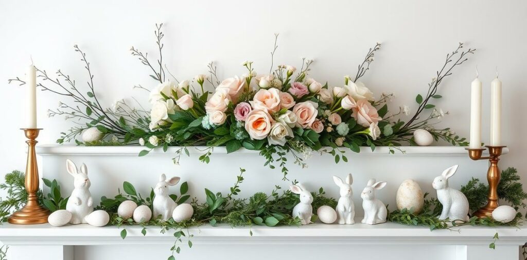 26 Elegant Easter Mantle Decor to Highlight Your Fireplace