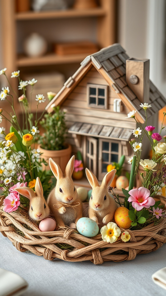 23. Country Cottage Bunny Scene