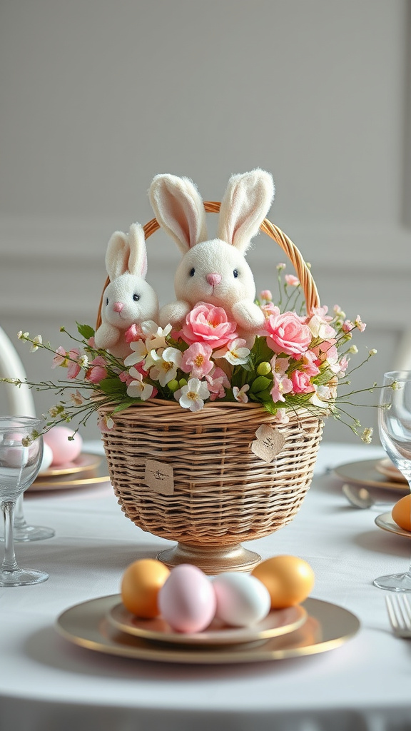 7. Bunny-Chic Easter Basket