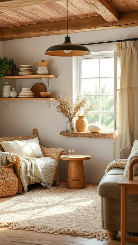 14. Rustic Beige Accents