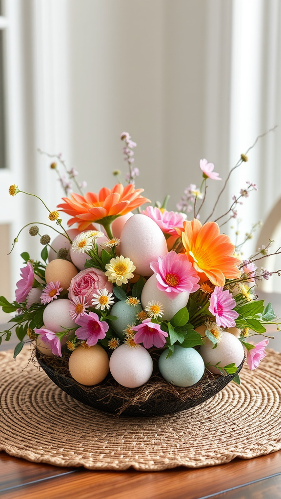 1. Blooming Easter Egg Display