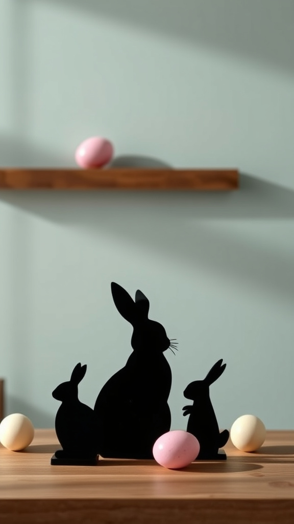 17. Minimalist Bunny Silhouettes