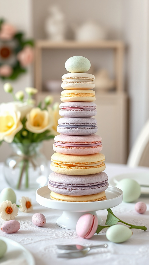 19. Pastel Macaron Tower