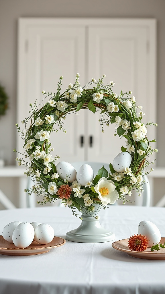 9. Speckled Egg Wreath