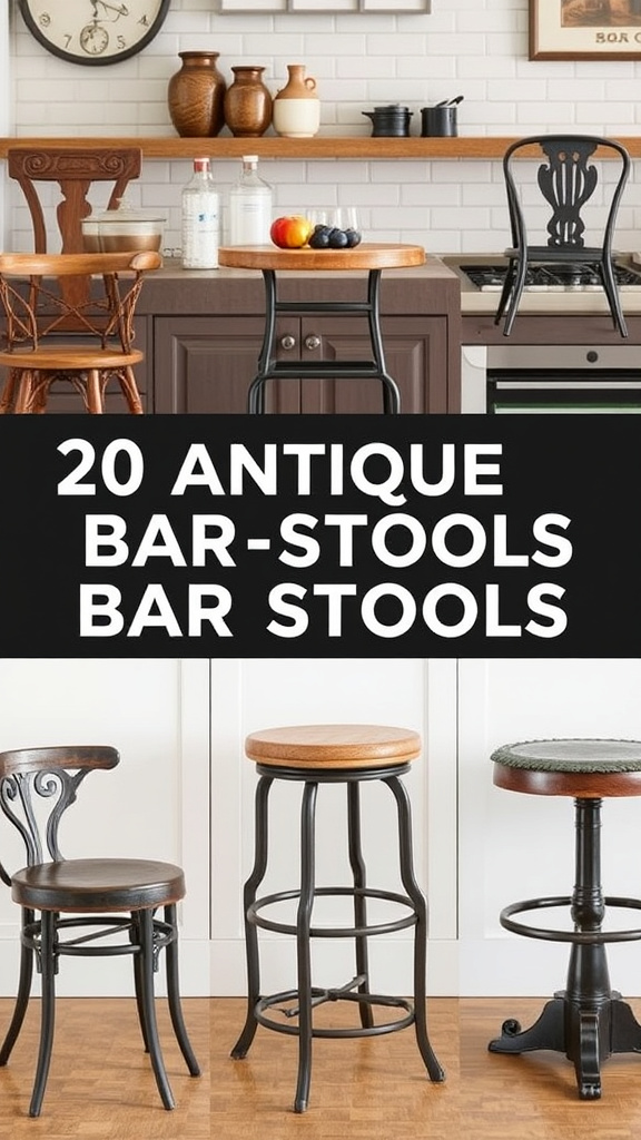 20. Antique Bar Stool Selections