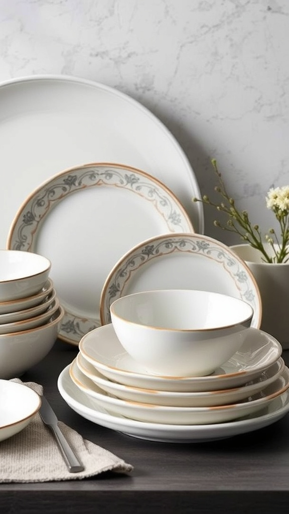 27. Timeless Ceramic Dishware