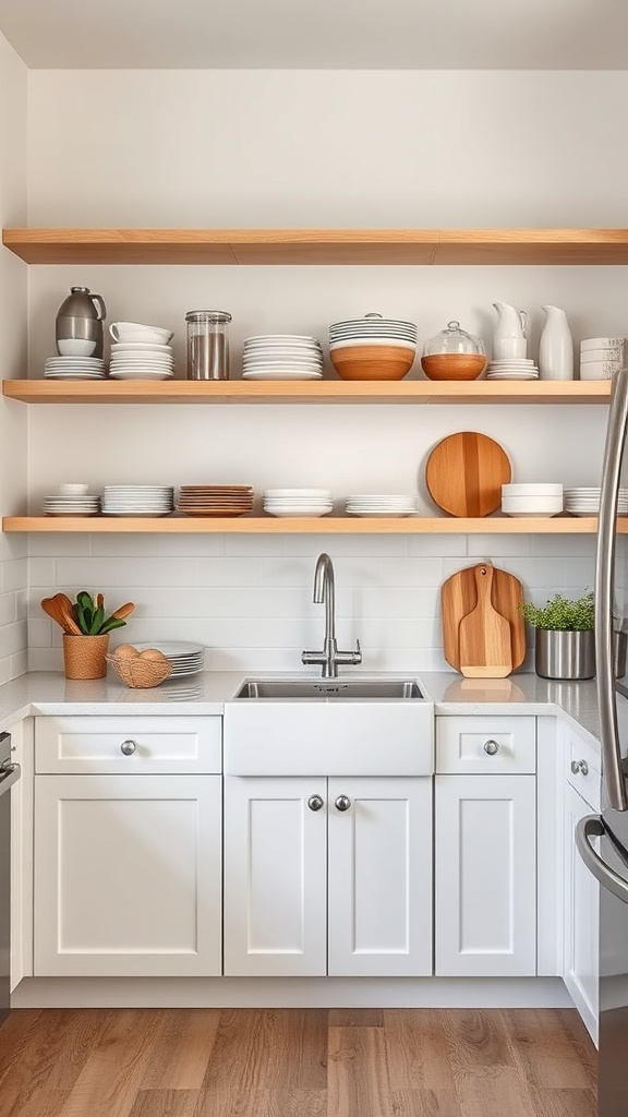 7. Open Shelving Simplicity