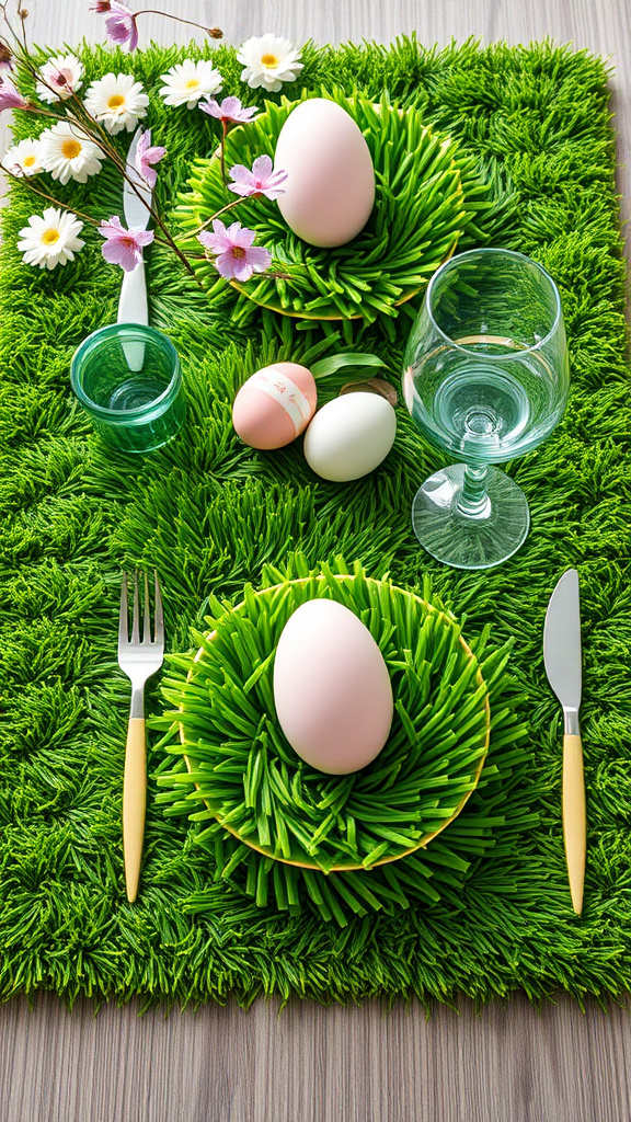 14. Fresh Grass Table Mats