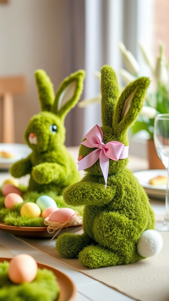 19. Moss Bunny Centerpieces