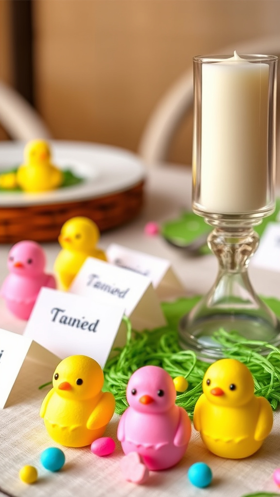 24. Playful Peep Place Cards