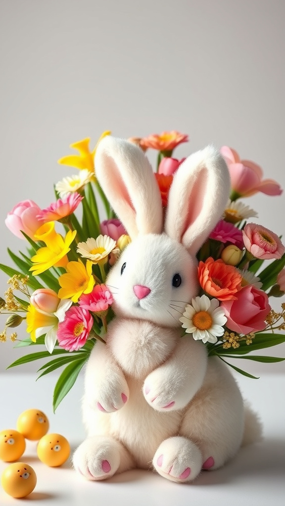 6. Whimsical Easter Bunny Bouquets