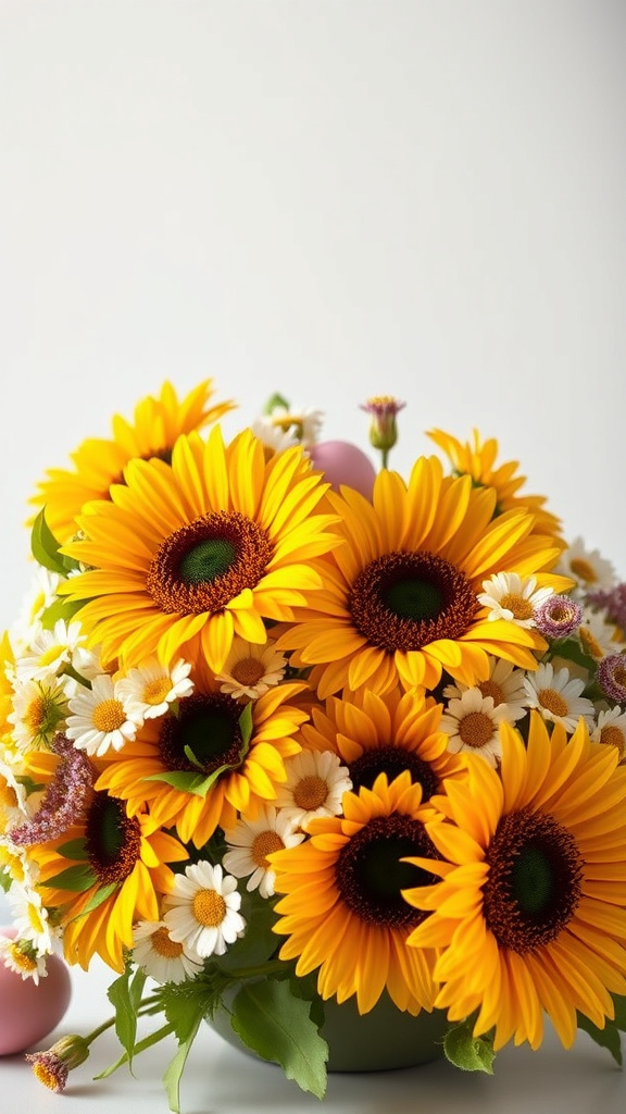 7. Sunflower and Daisy Easter Charm