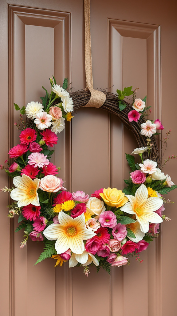 9. Fresh Floral Easter Wreaths