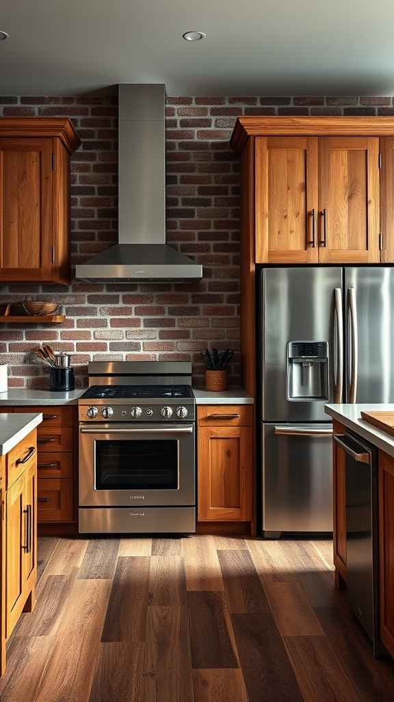 13. Sleek Appliances in Rustic Kitchens