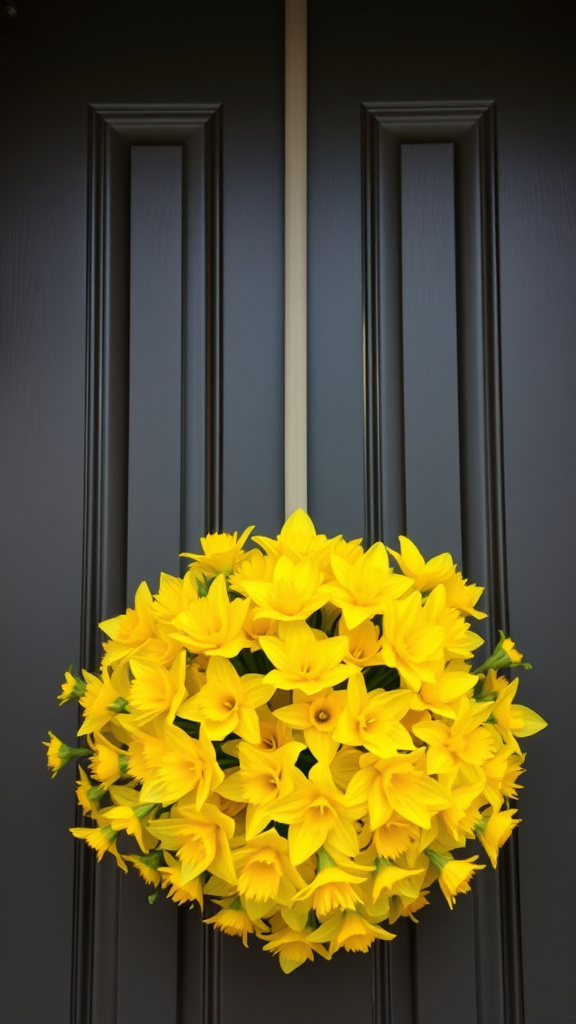 12. Daffodil Dazzle Wreath