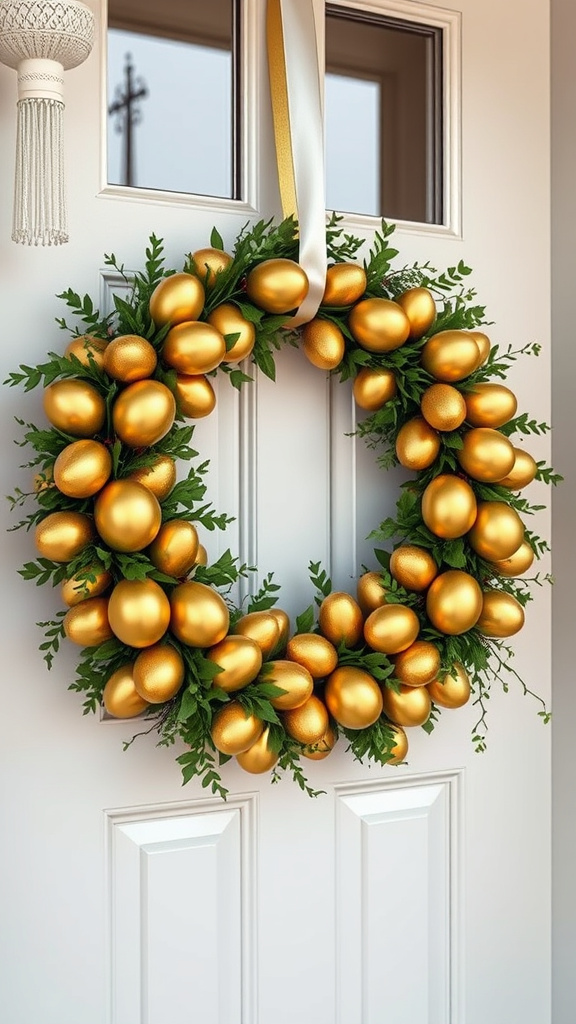 16. Golden Egg Garland